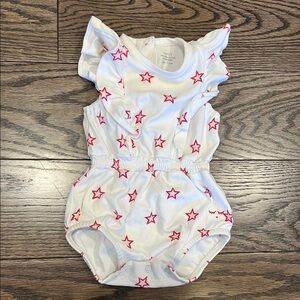 Baby Star Print Romper 1-3 months Livly bloomingdale’s prima cotton EUC designer